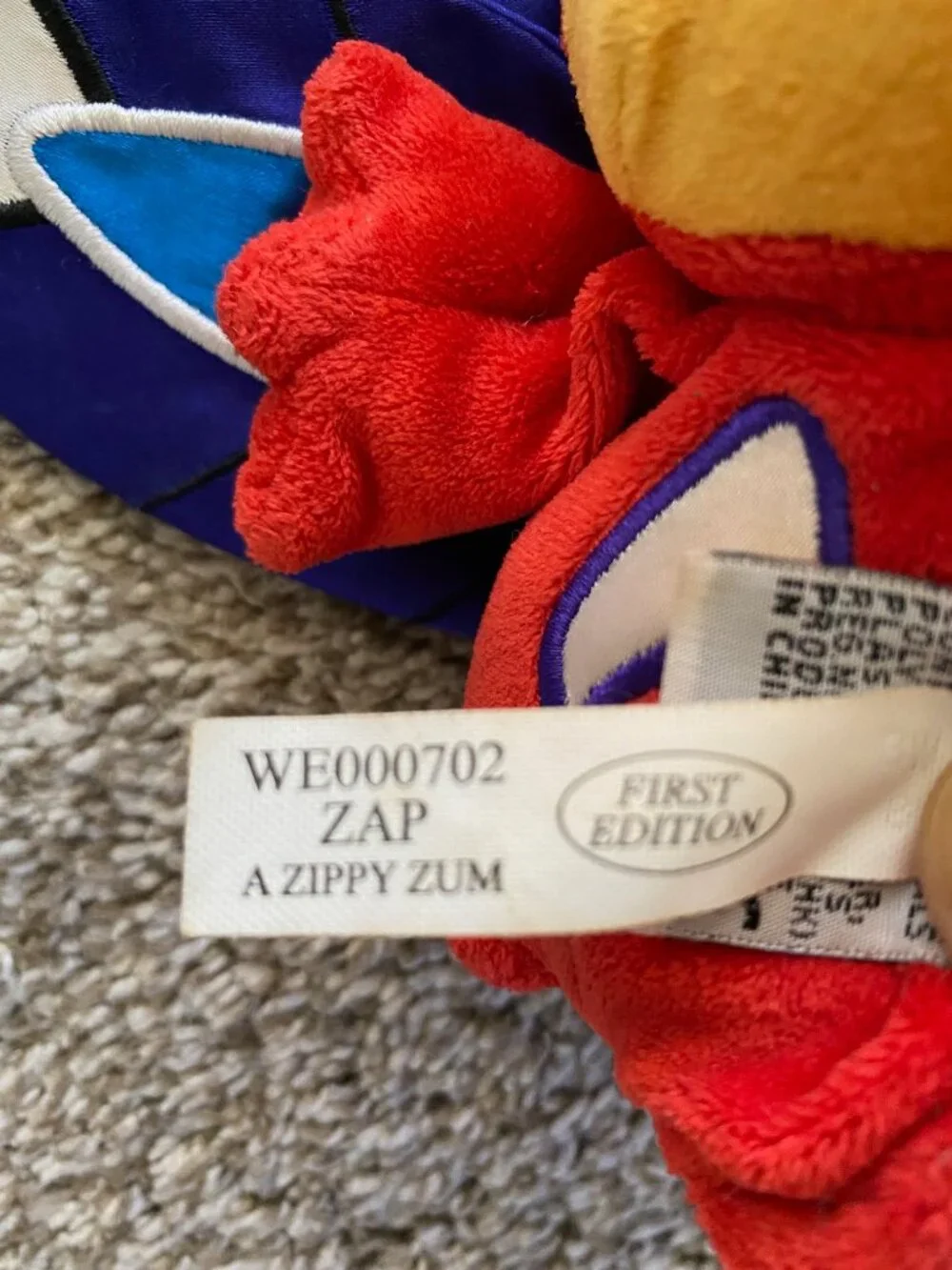 Ganz Webkinz Zumbuddy Zap Plush A Zippy Zum First Edition WE000702 No Code